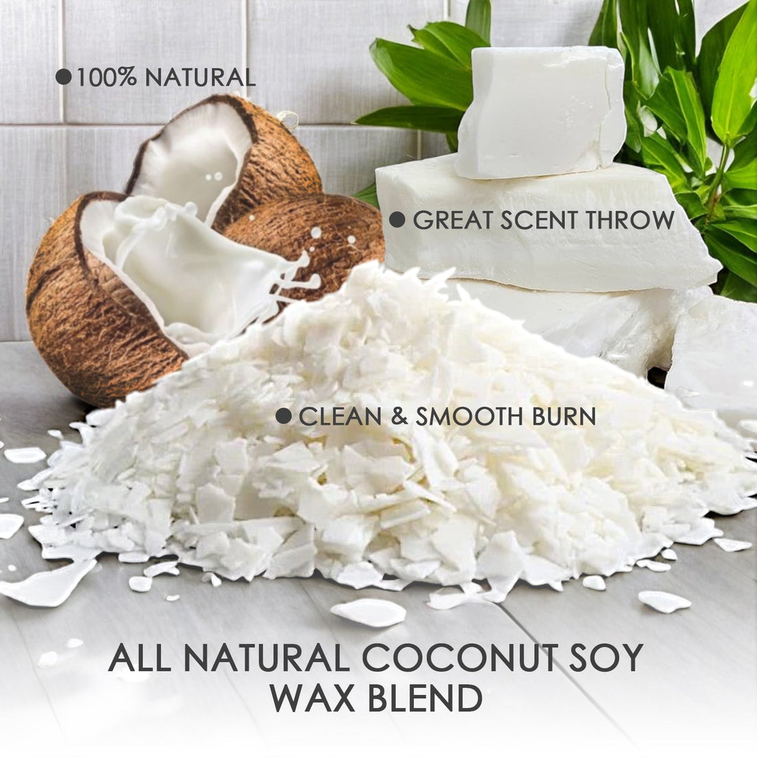 Winter's Eve Crystal Candle Coconut Soy Wax Seasonal Fragrance - Image 4