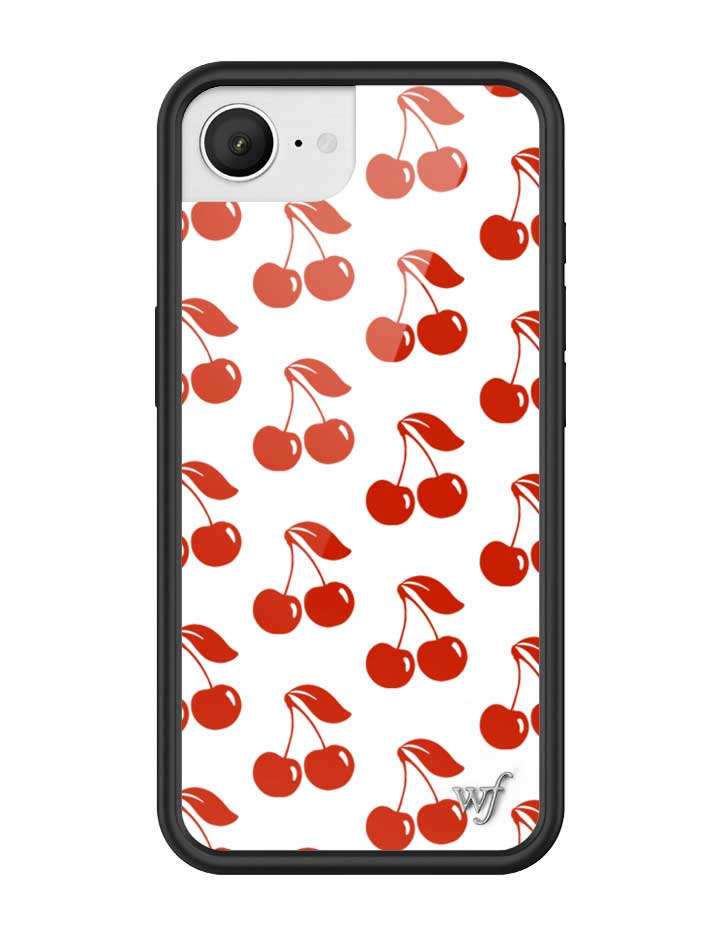 American Cherries iPhone Case With Vibrant Red Cherry Pattern - Image 11