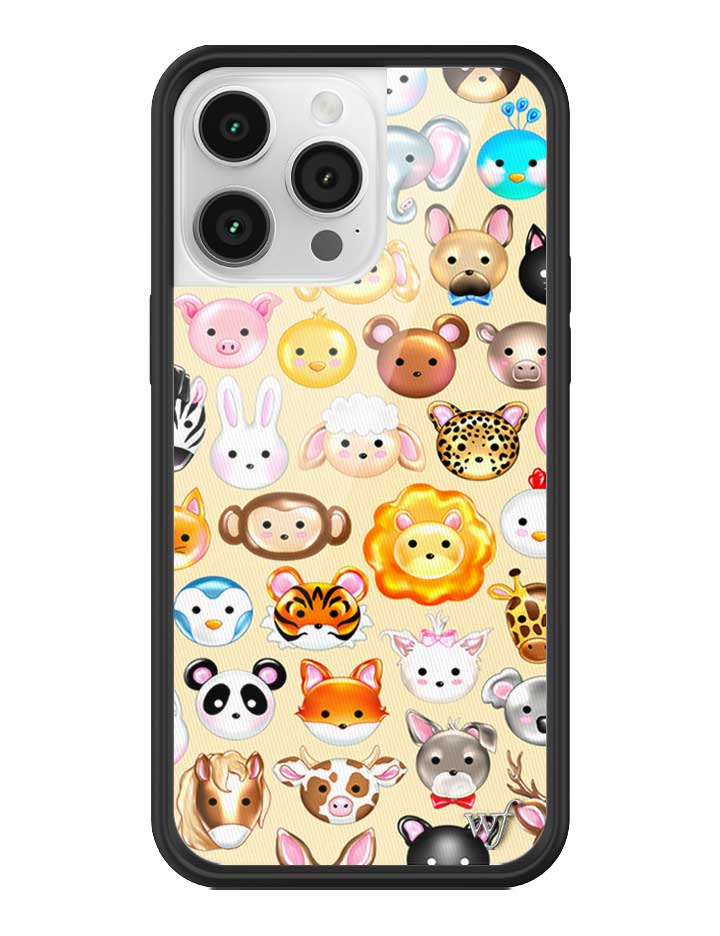 Animal Kingdom iPhone Case with Cartoon Critters Pattern - Image 21