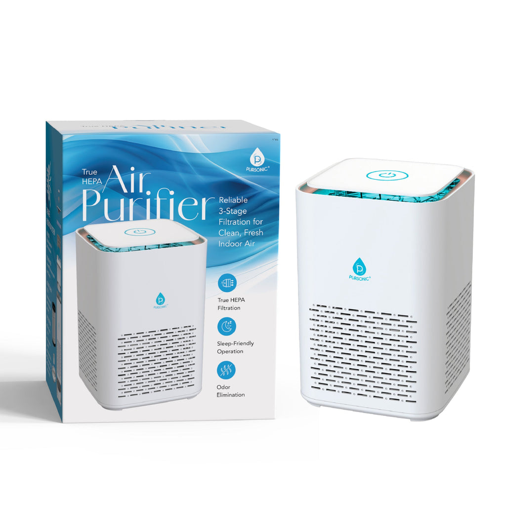 True HEPA Air Purifier Duo – 4-Stage Large Room Purifier + Compact 3-Stage Purifier Set