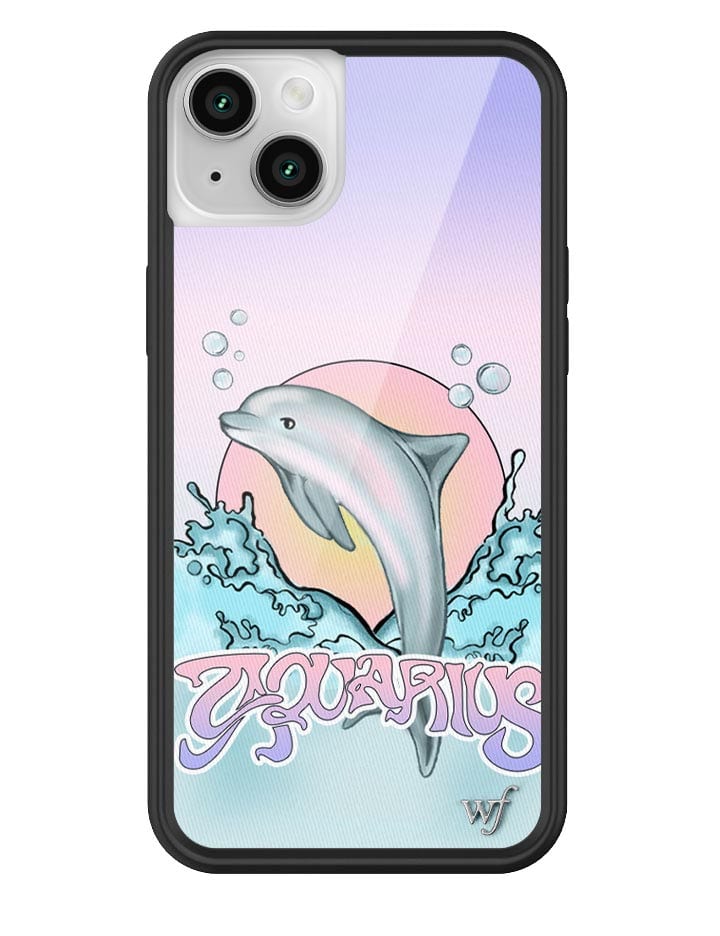 Aquarius Dolphin Graphic Print iPhone Case Pastel Aesthetic - Image 3