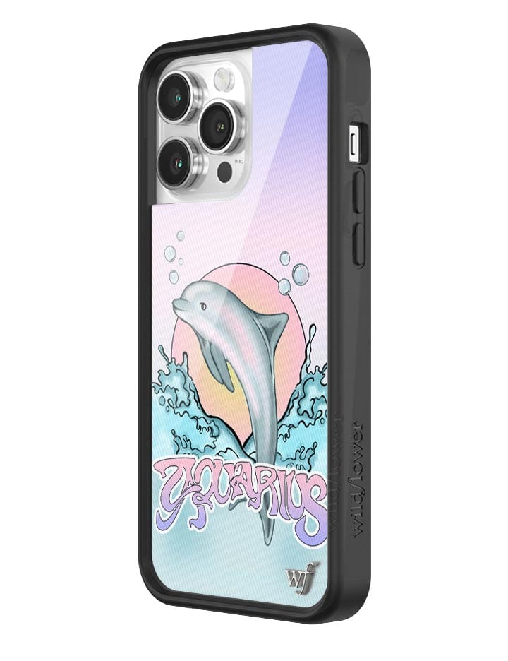Aquarius Dolphin Graphic Print iPhone Case Pastel Aesthetic - Image 2