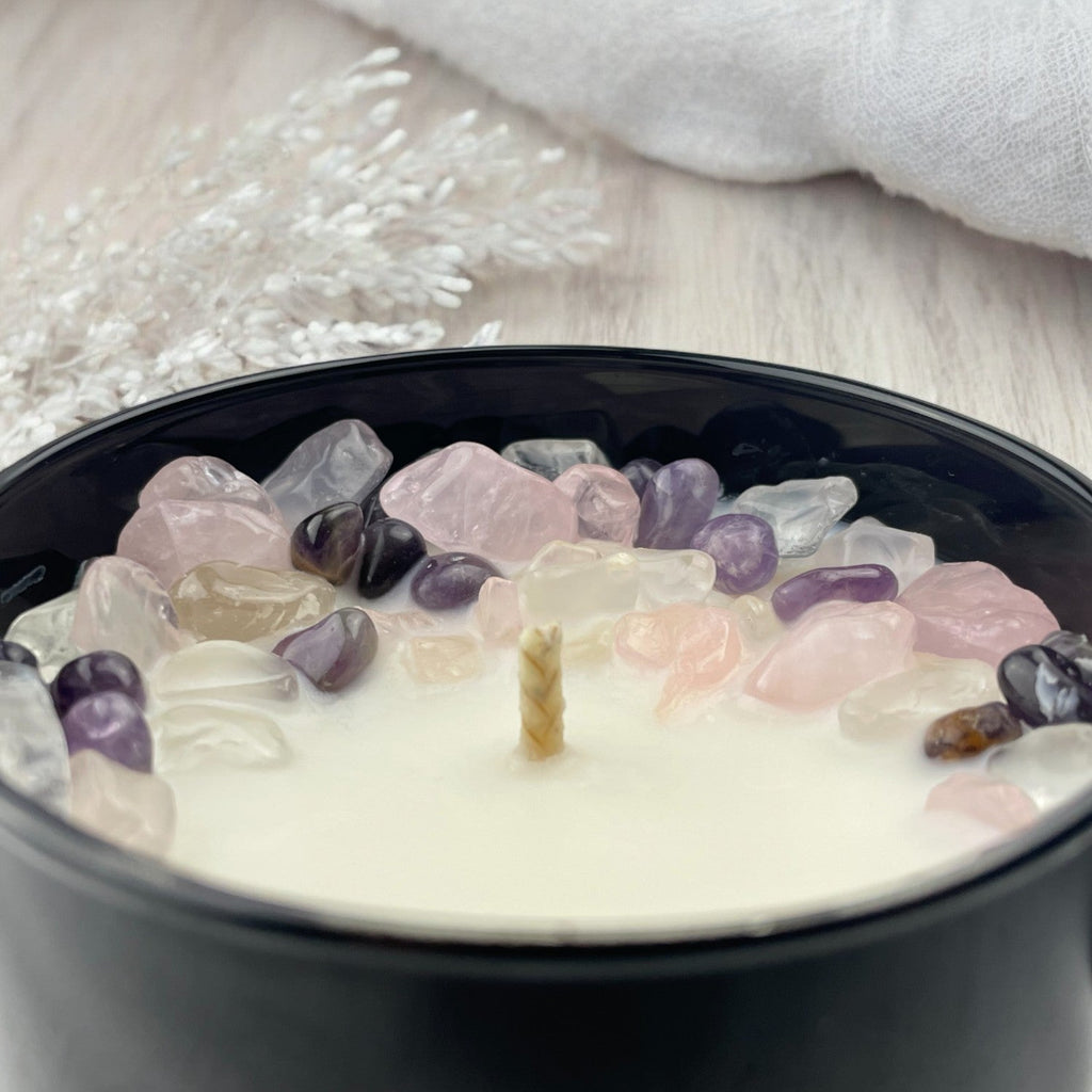 Aquarius Zodiac Crystal Candle, 10oz