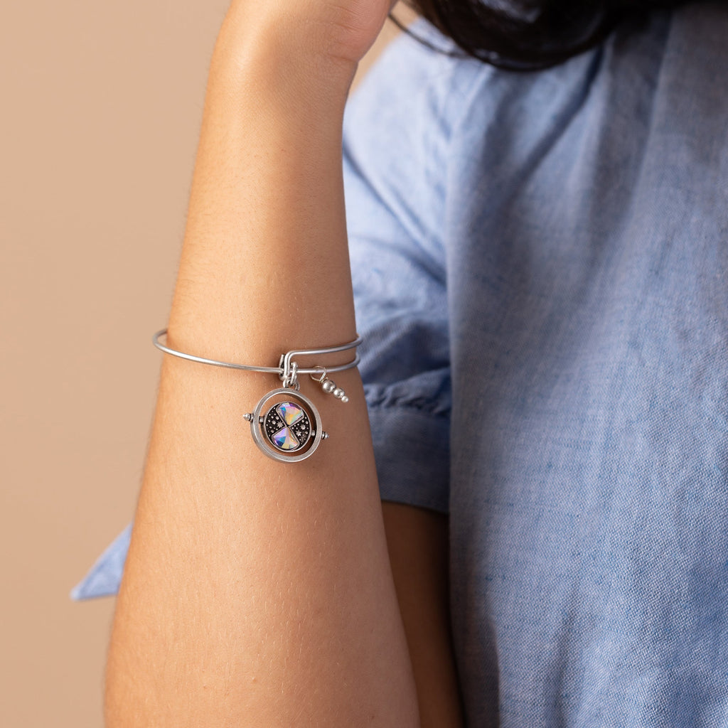 Harry Potter Time Turner Spinner Charm Bangle Bracelet