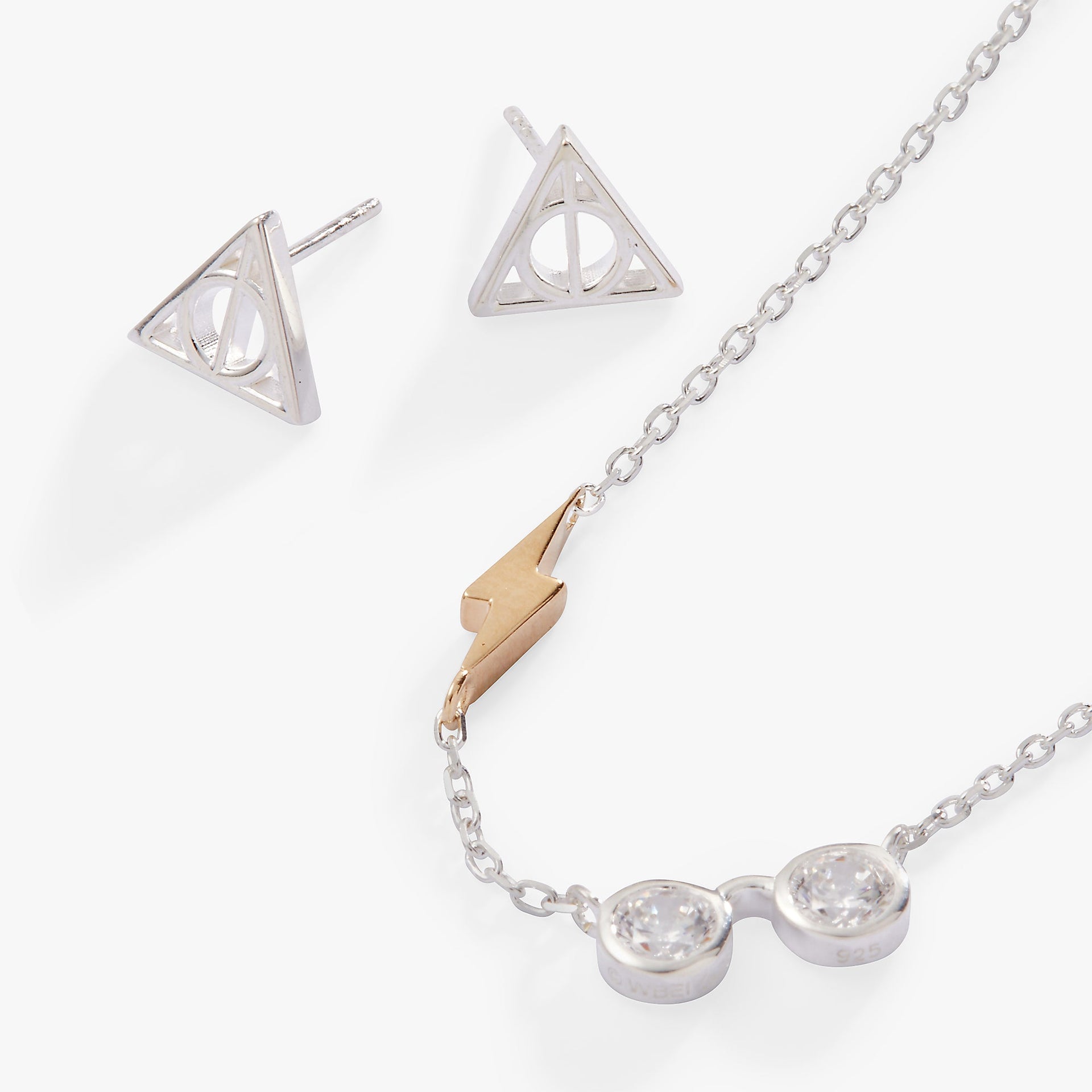 Harry Potter Glasses and Deathly Hallows Sterling Silver Set