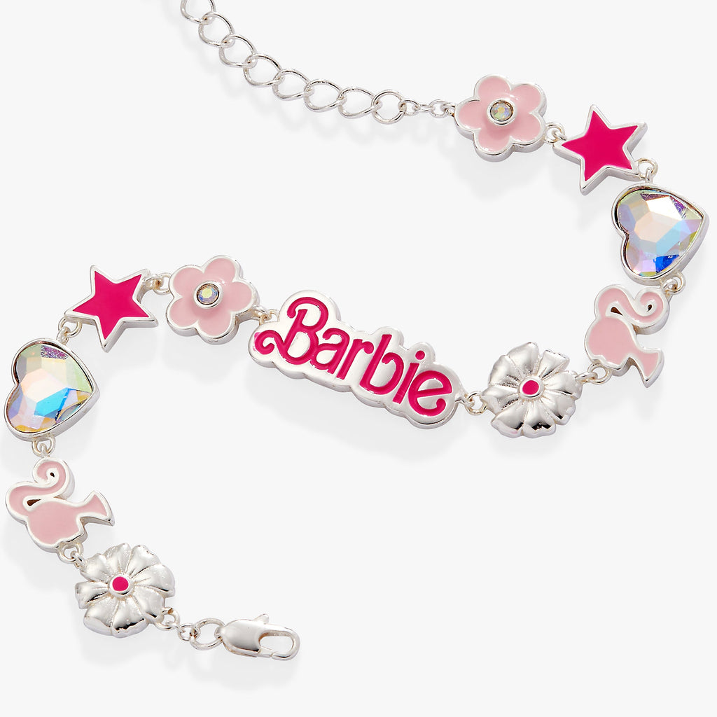 Barbie™ Icon Charm Bracelet Adjustable Gold Tone Keepsake Jewelry