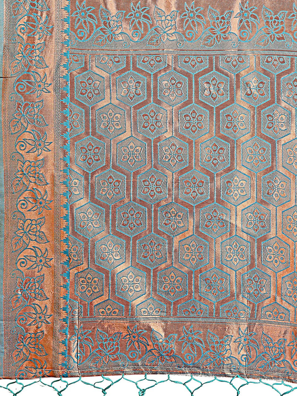 Pink Traditional Linen Cotton Saree with Rich Zari Pallu