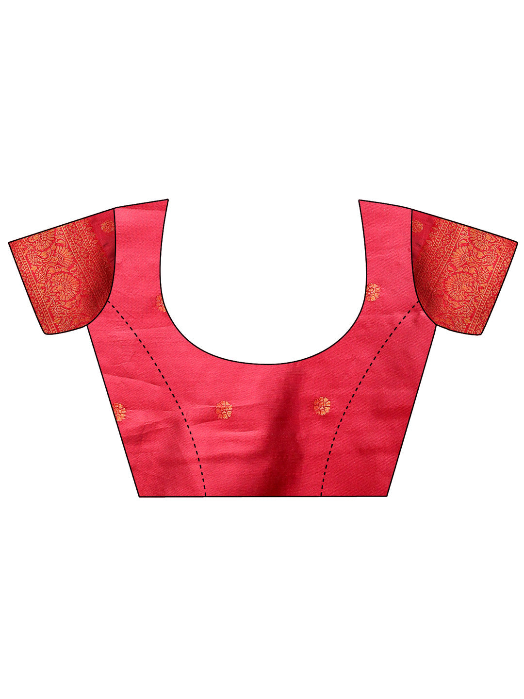Majestic Red and Grey Silk Saree with Rich Woven Pallu