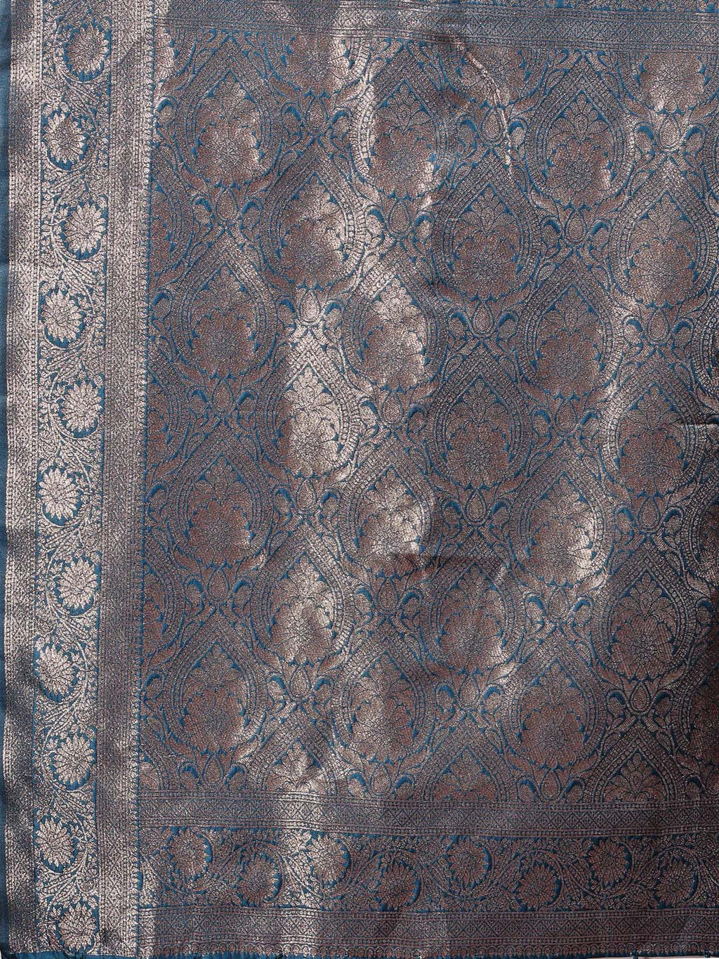 Shree Shyam Fashion Royal Blue Banarasi Silk Saree with Zari Weaving - A Timeless Tale of Elegance