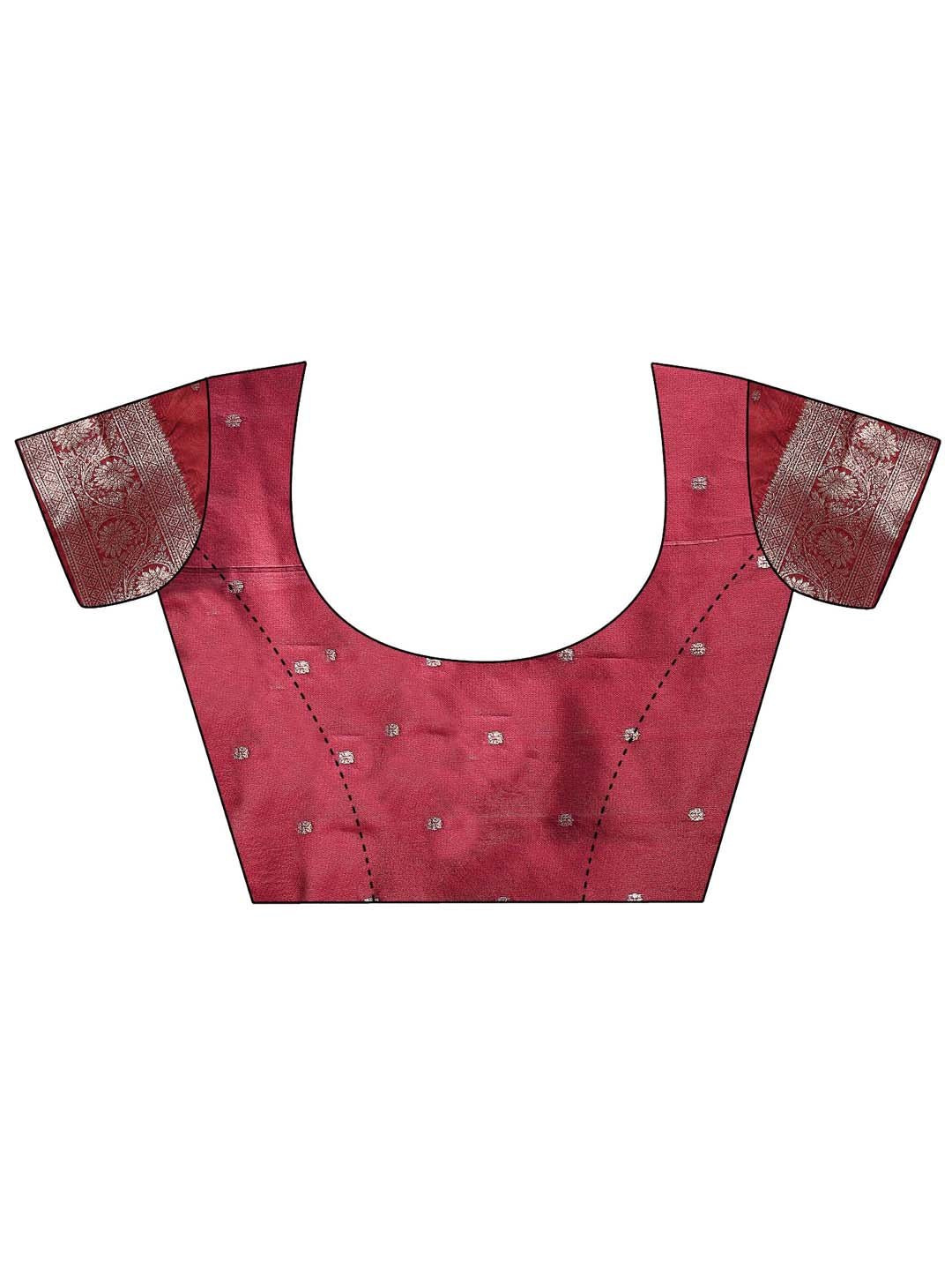 Maroon Banarasi Silk Saree with Luxurious Zari Weaving