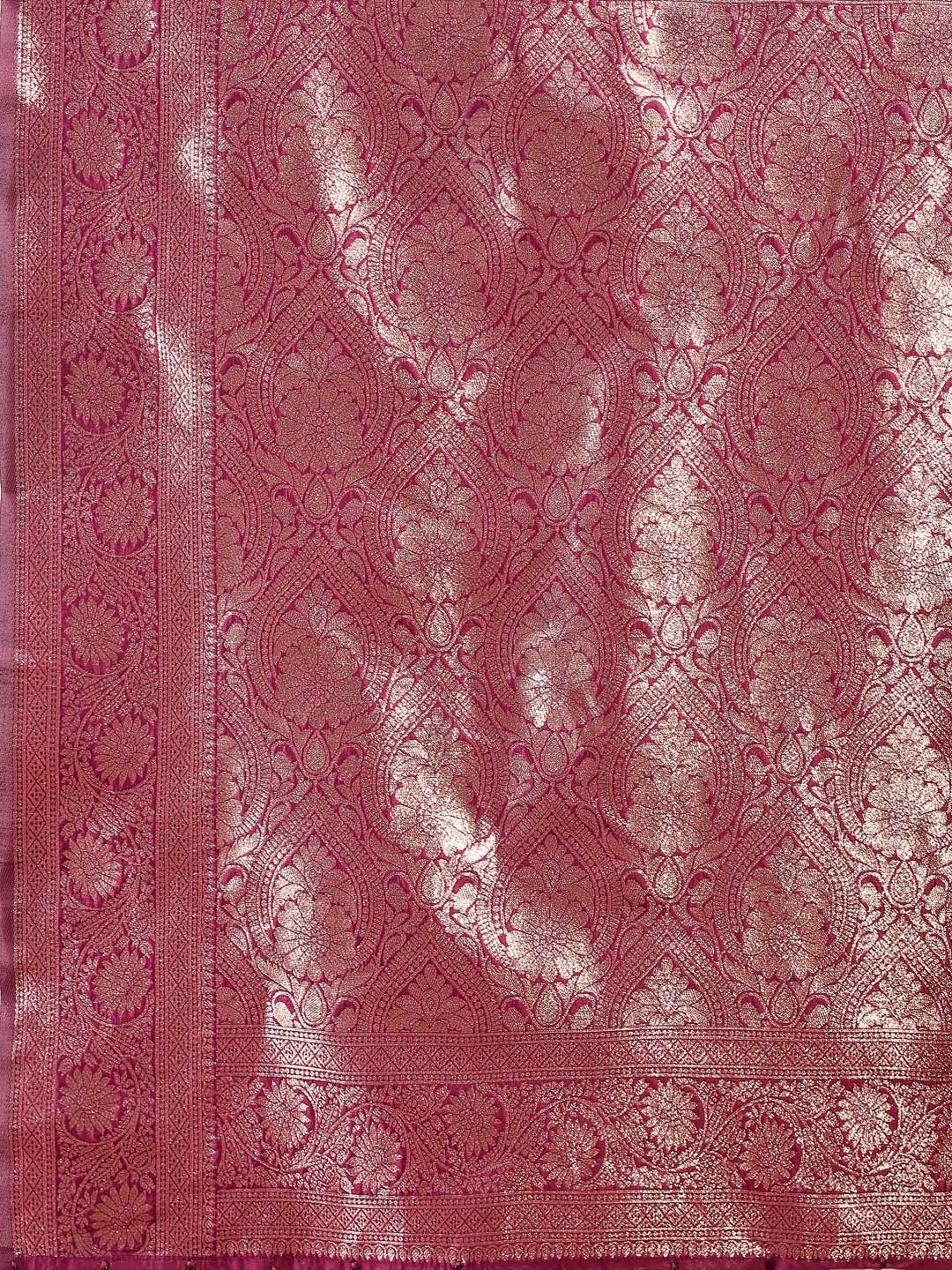 Shree Shyam Fashion Purple Banarasi Silk Saree with Zari Weaving - A Timeless Tale of Elegance