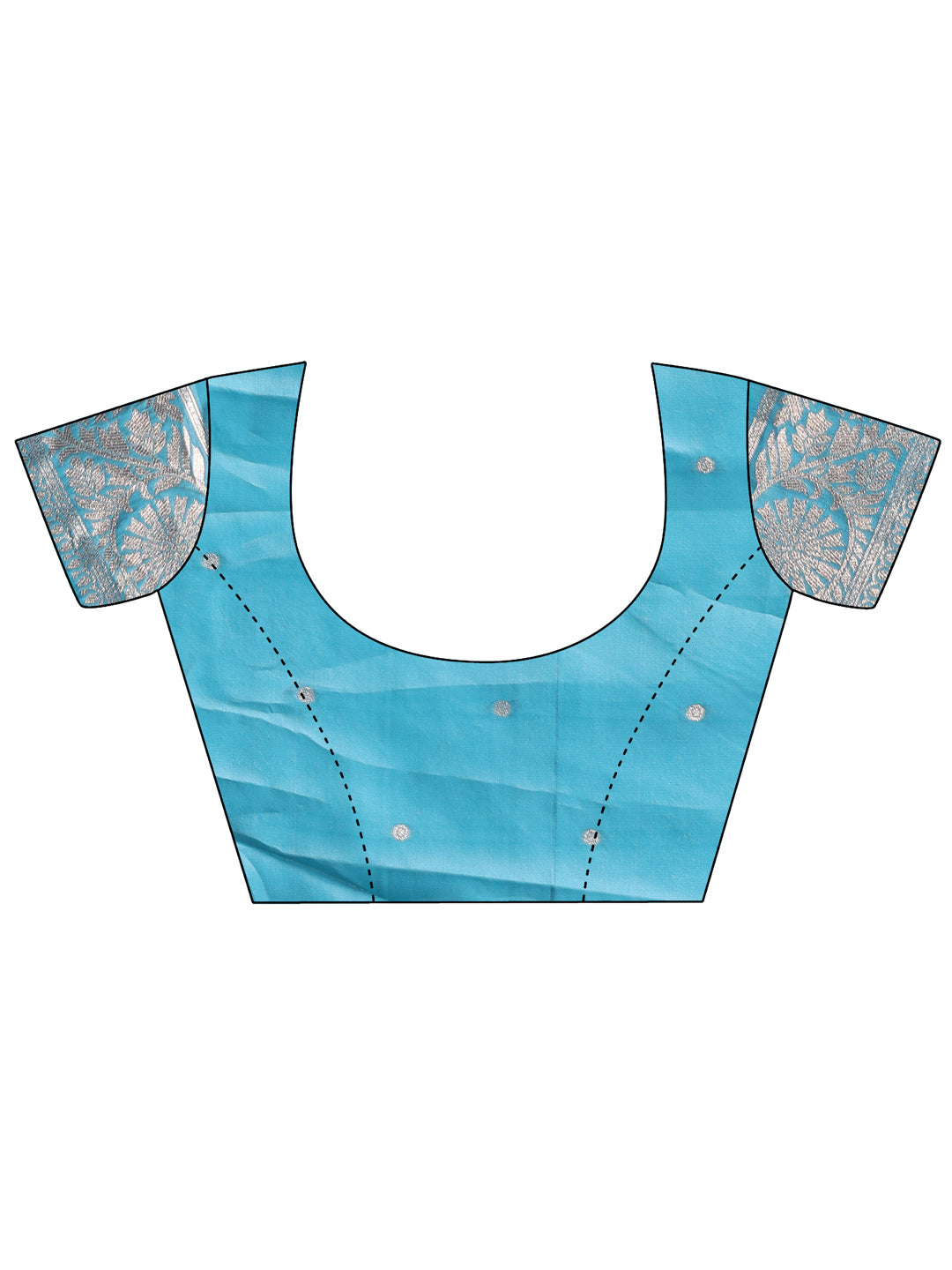 Sea Green Linen Cotton Saree with Traditional Zari Tassels