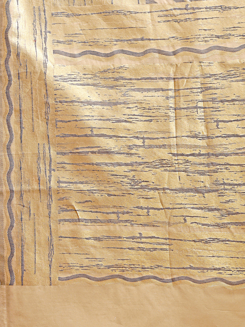 Cream Cotton Saree with Traditional Woven Zari Work