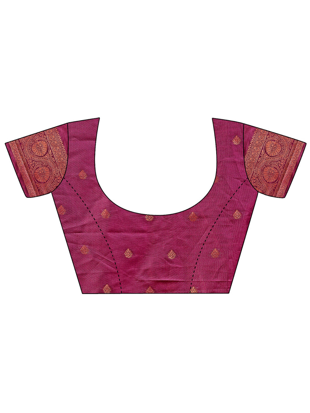 Majestic Purple Banarasi Silk Saree with Golden Zari