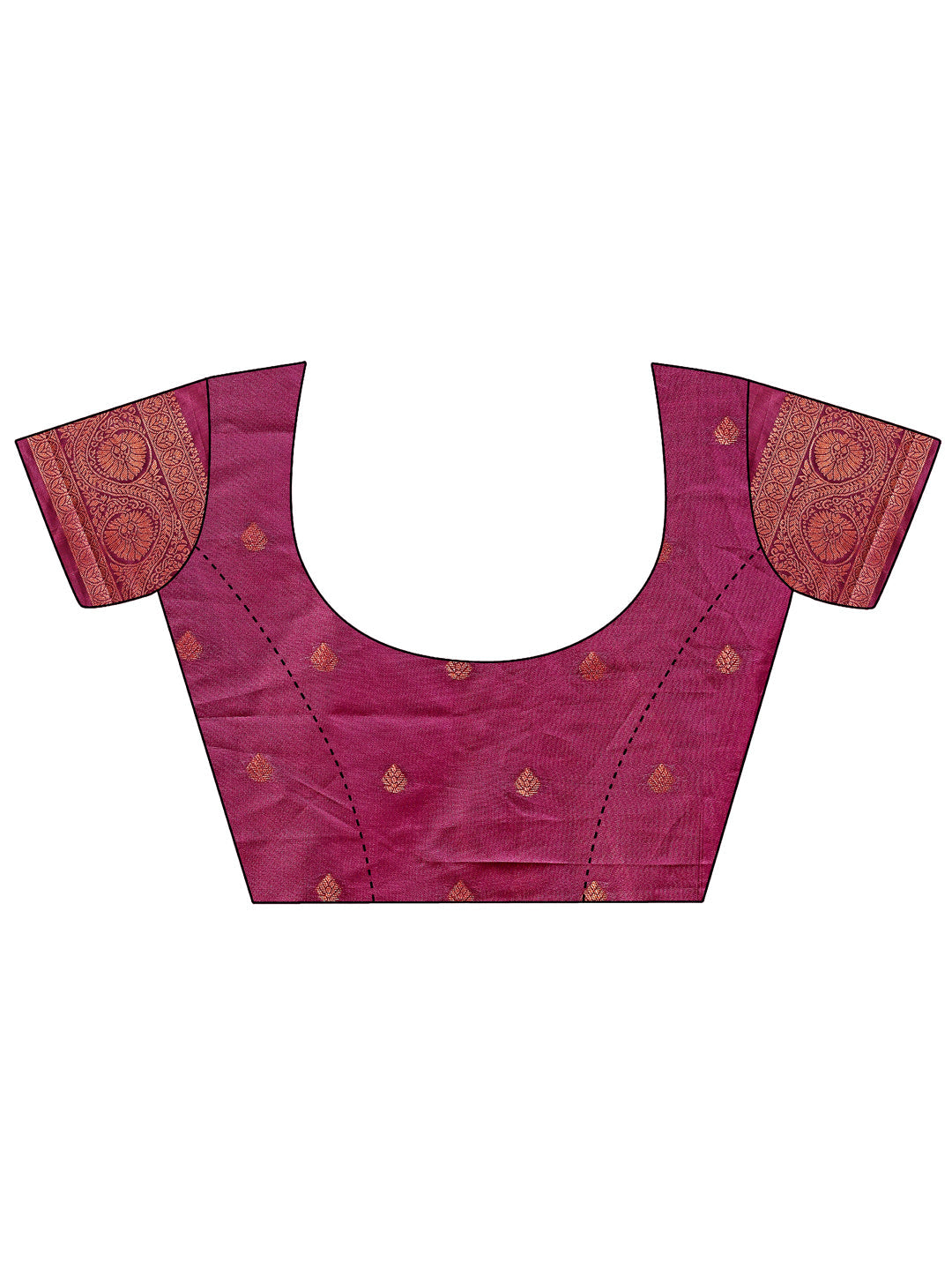 Majestic Purple Banarasi Silk Saree with Golden Zari