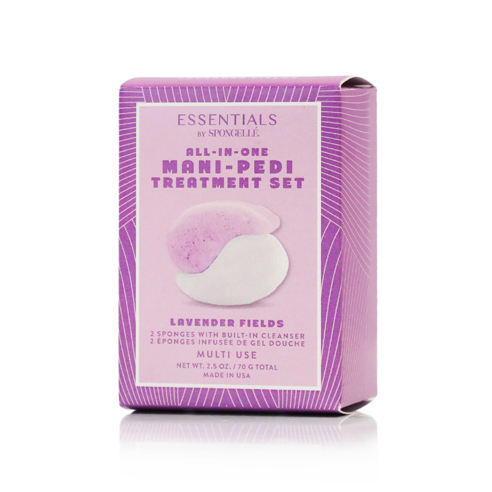 Lavender Fields Mani-Pedi Treatment Set with Built-in Cleanser - Image 4