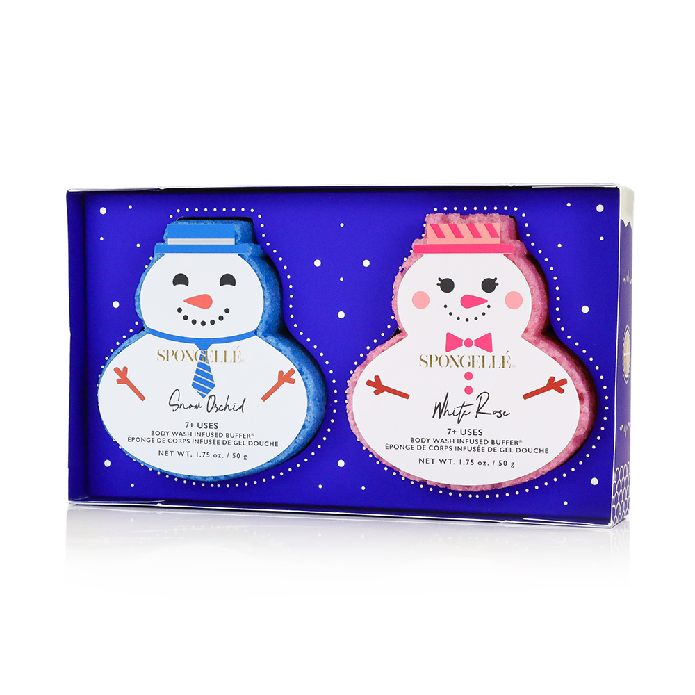 Winter Wonderland Snowman Body Wash Infused Buffer Gift Set