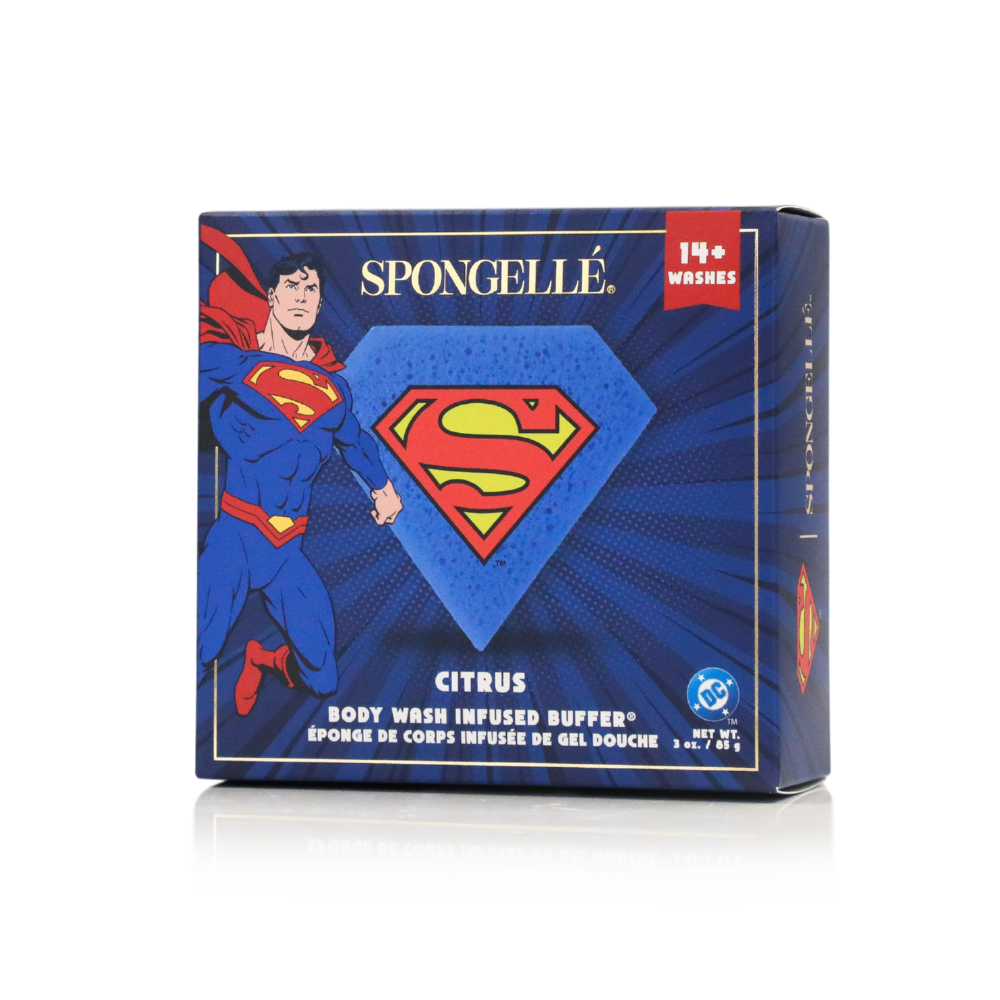 Superman Citrus Body Wash Infused Buffer Cleansing Sponge - Image 4