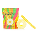 Spongelle PediPOP Juicy Orange foot buffer and nail file set with citrus fruit decor
