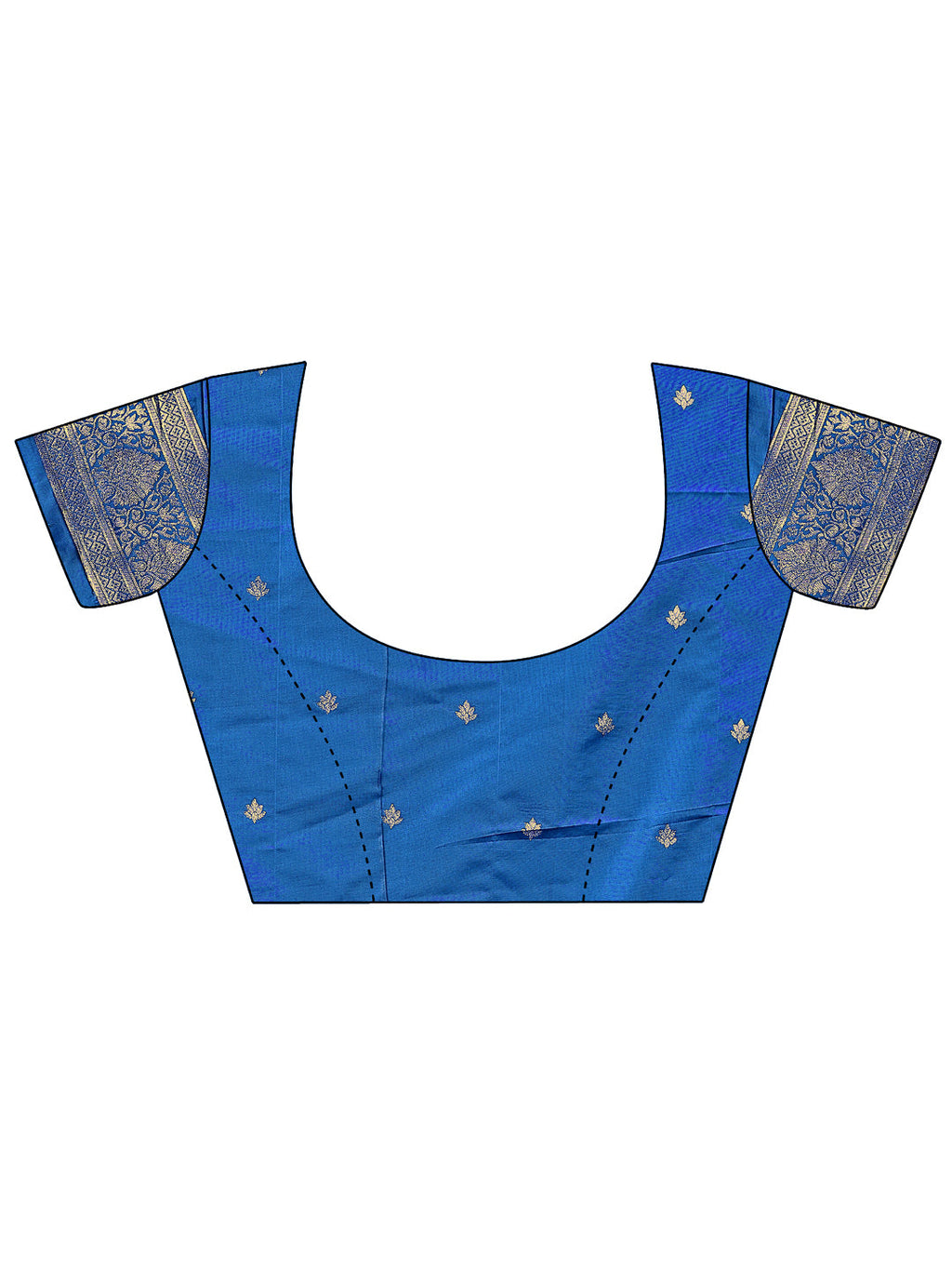 Shree Shyam Fashion Graceful Royal Blue Banarasi Silk Saree with Silver Zari - Perfect Ethnic Wear for Weddings & Festive Moments