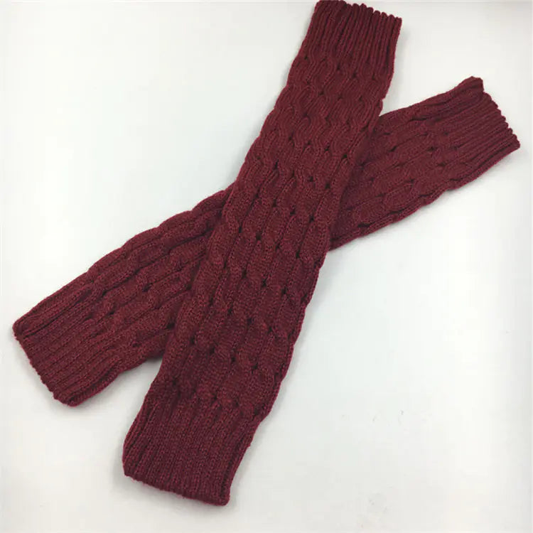 Winter Women's Knitted Knee-High Boot Sock Set