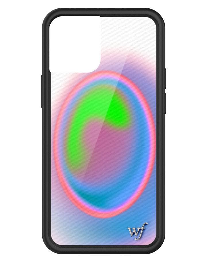 Aura iPhone Case with Electric Green Pink and Blue Gradient