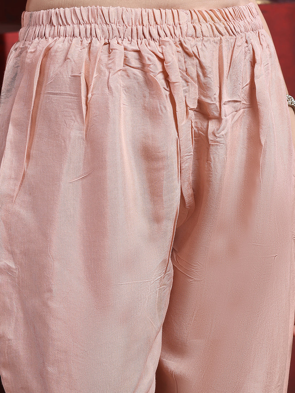 Pink Silk Floral Embroidered Kurta Set with Dupatta