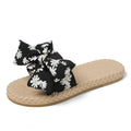 Women's Floral Bow Slip-On Flat Beach Sandals - Image 14
