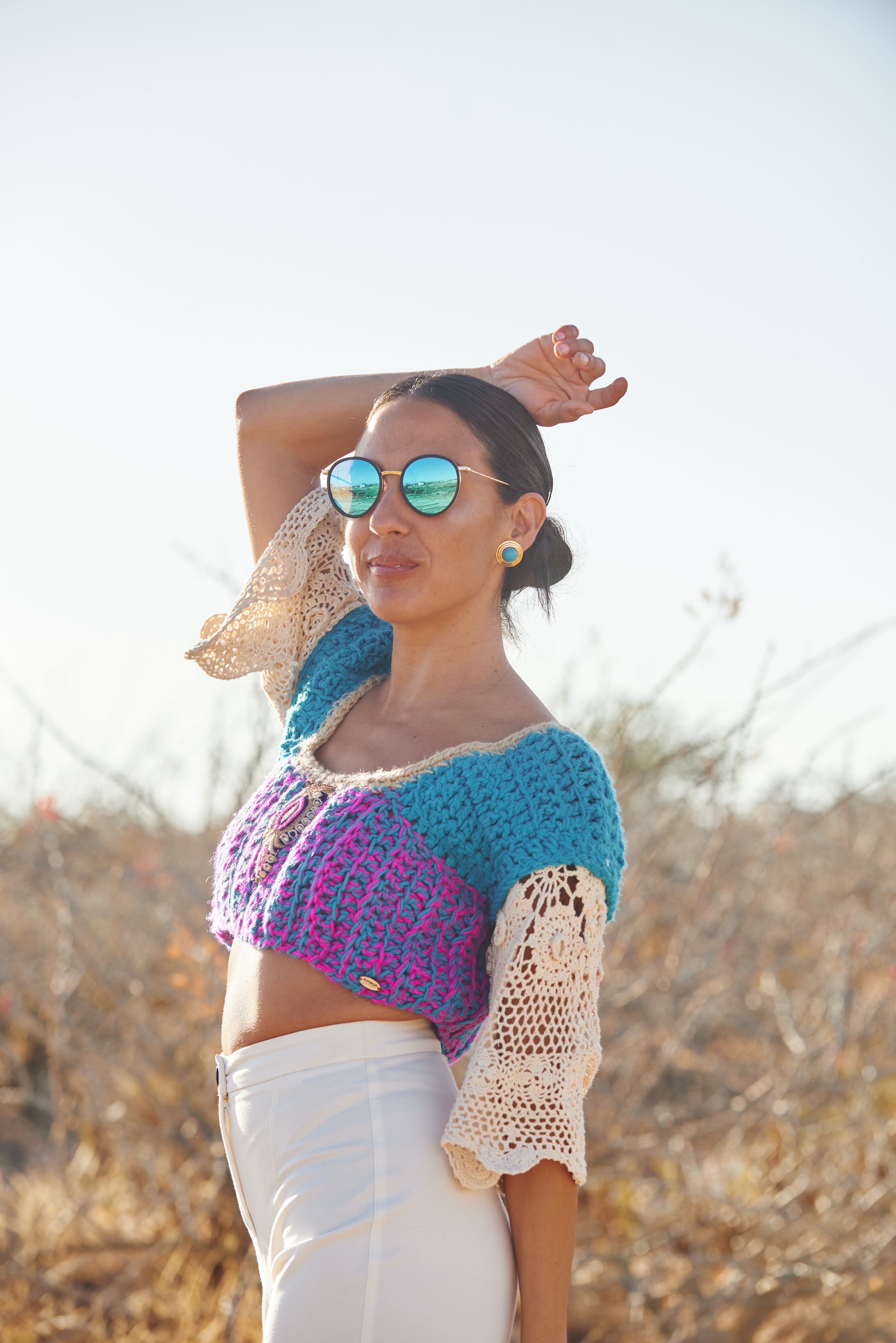 Cabo 2 Round Polarized Sunglasses in Charcoal