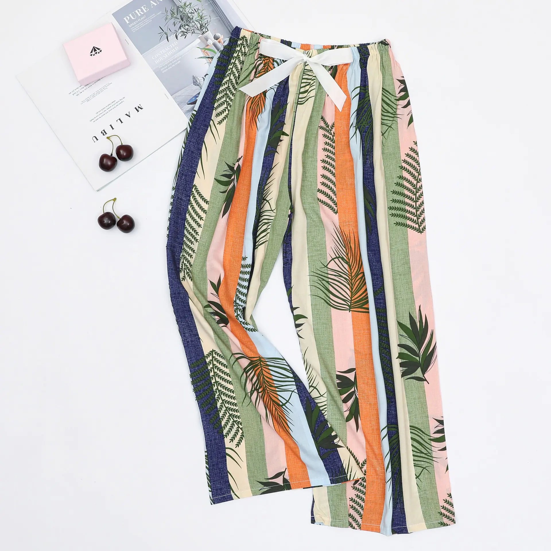 Women's Loose Casual Printed Pajama Sleep Pants - Image 7