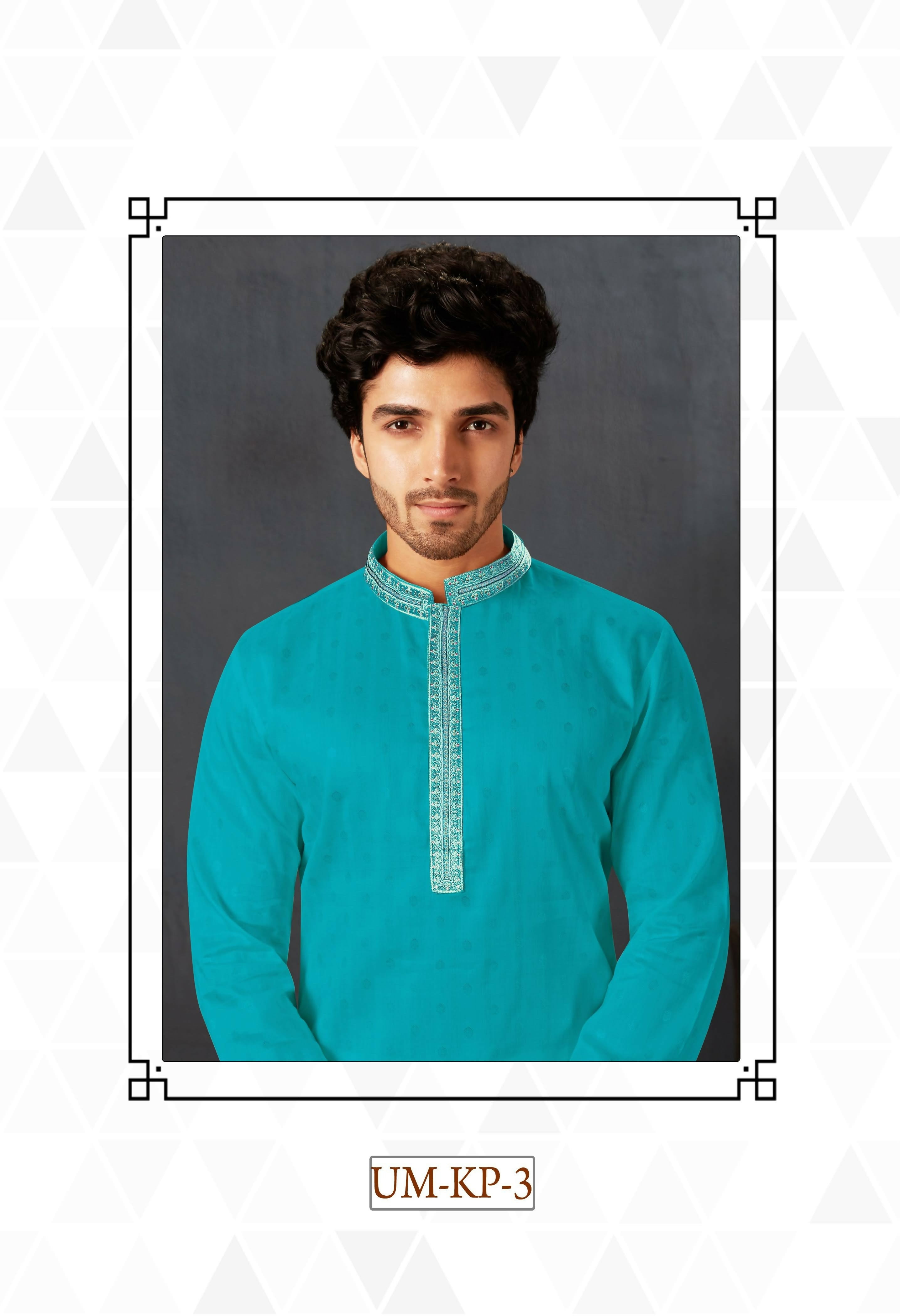 Firozi Cotton Kurta Pyjama Set for Toddlers and Baby Boys