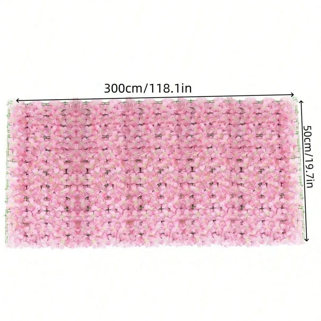 Expanding Artificial Fence Screening with Flowers Ivy Fence Screening Flower Fence Garden Wall Privacy Fence Wedding Decoration