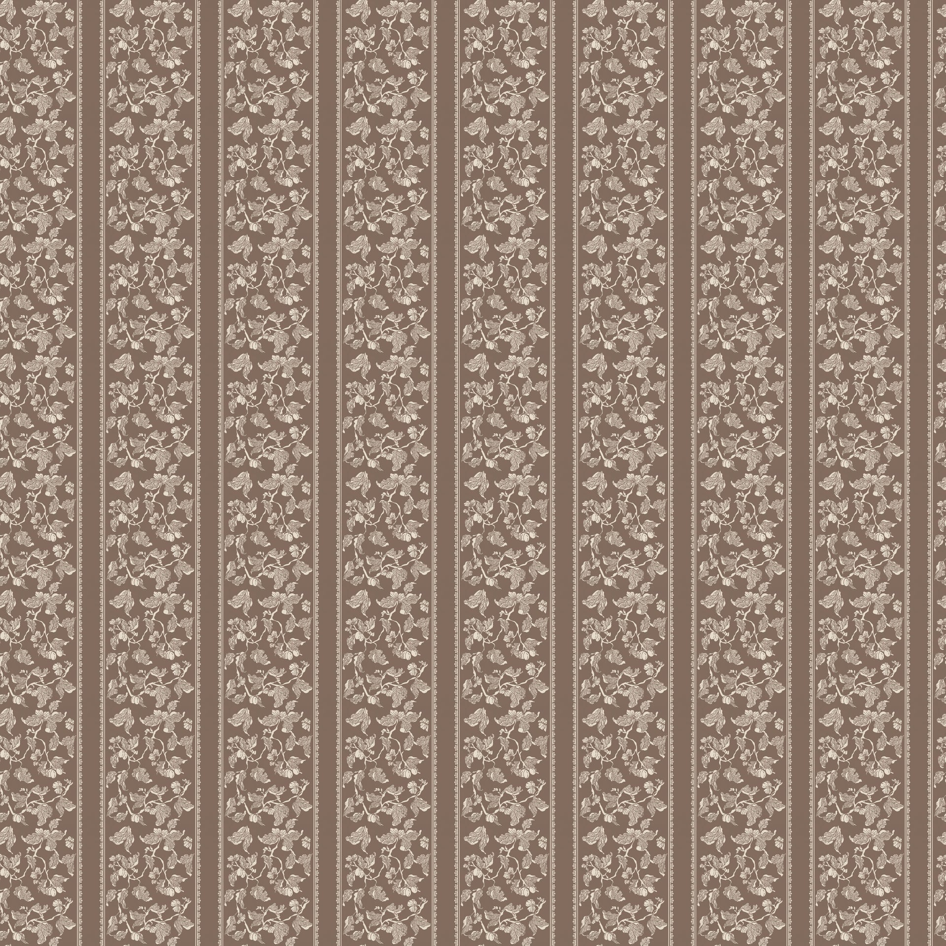 Abel Traditional Striped Wallpaper in Charcoal Beige and Cream