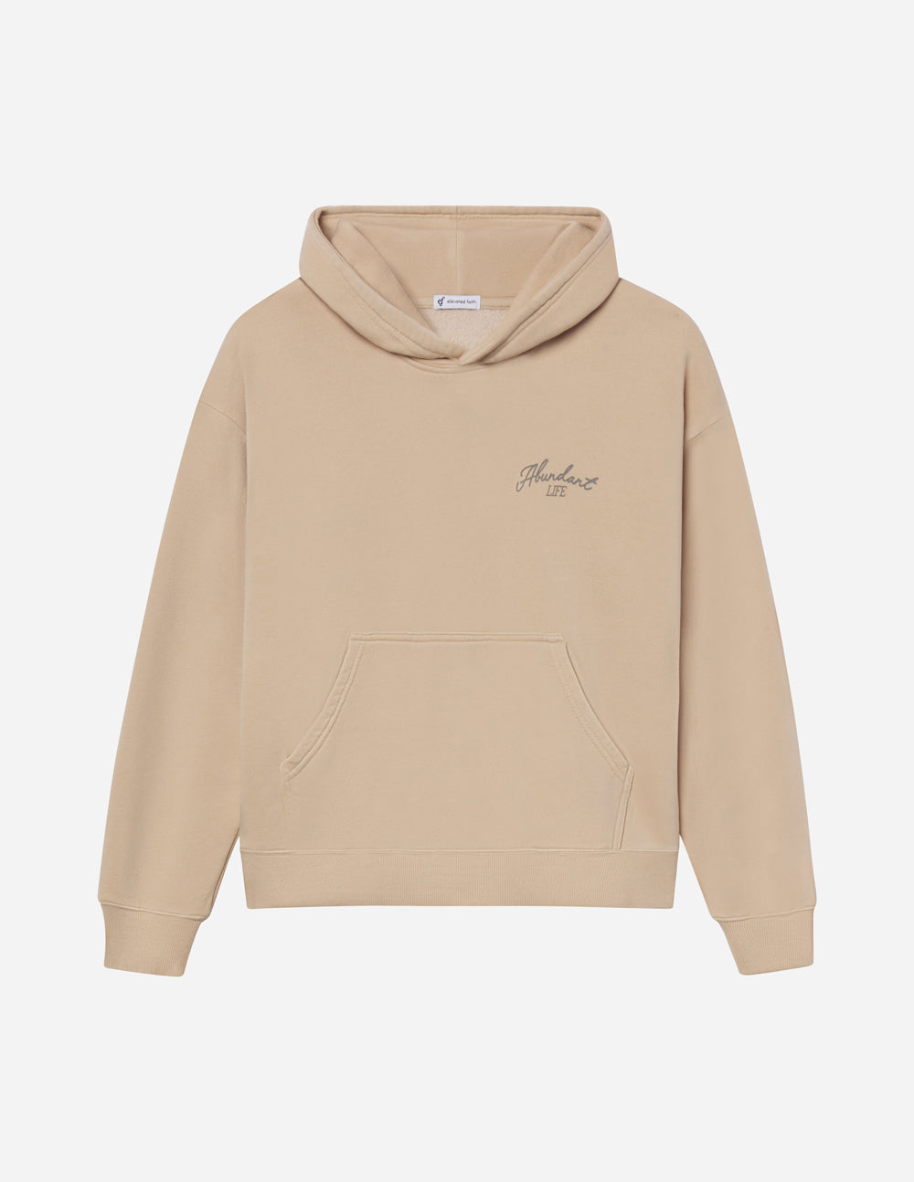Abundant Life Unisex Hoodie in Beige and Taupe