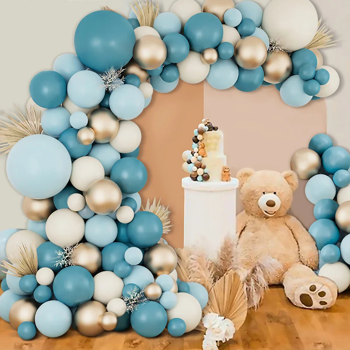 Blue Balloon Garland Arch KIt Wedding Birthday Party Decoration For Kids Baby Shower Gender Reveal Baptism Ballon Baloon Decor