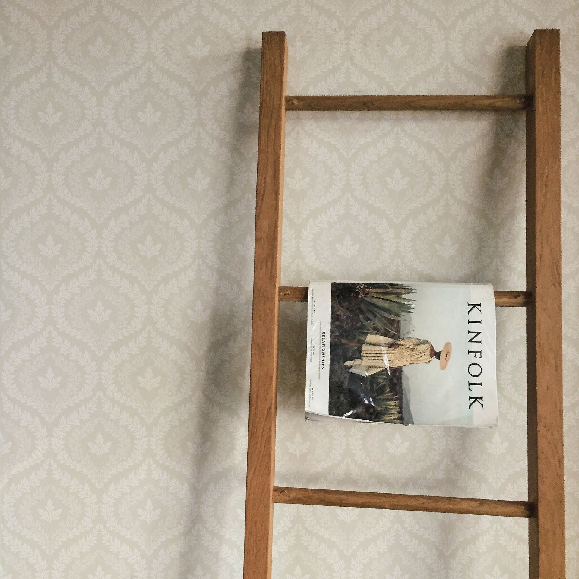 Harrison Geometric Wallpaper - Dark-Green & White Vintage Style