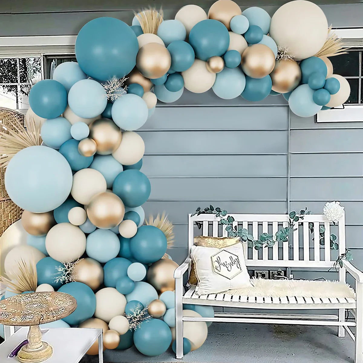 Blue Balloon Garland Arch KIt Wedding Birthday Party Decoration For Kids Baby Shower Gender Reveal Baptism Ballon Baloon Decor