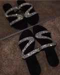 Trendy Women's Diamond Flat Sandals and Slippers