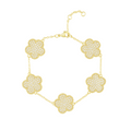 Adeline Clover Pave Bracelet