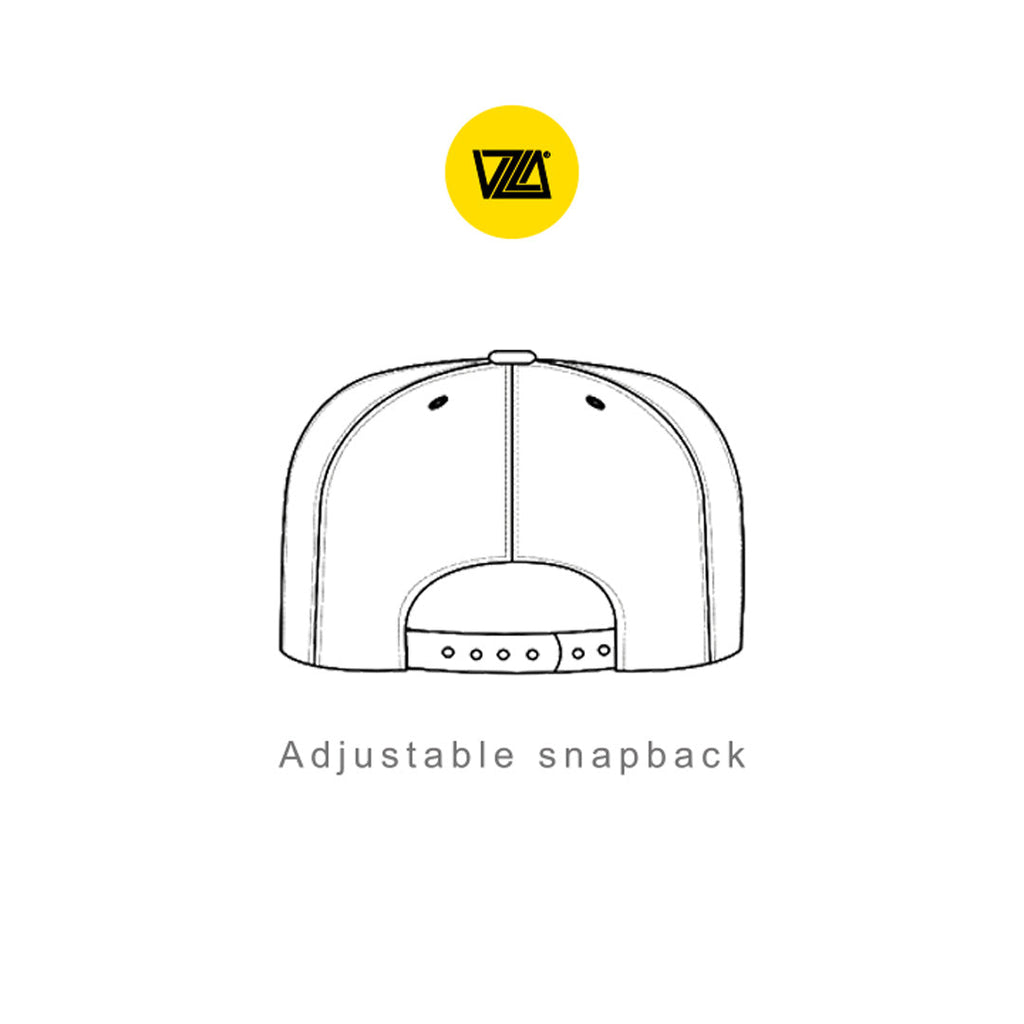 VZLA VICE Black Flat Bill Snapback Hat