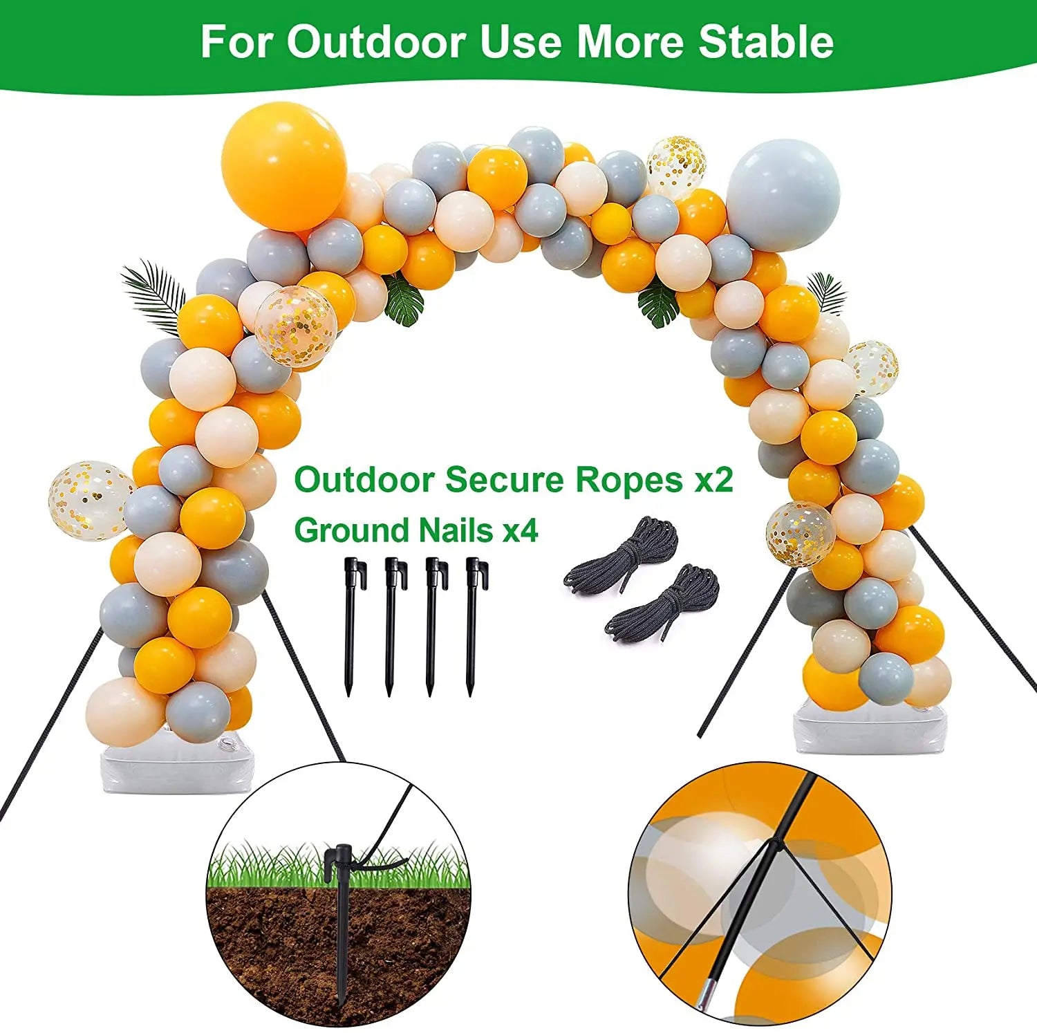 Adjustable Balloon Arch Kit Frame Semicircle Balloon Stand Holder Ballon Column Birthday Wedding Decorations Baby Shower Decor