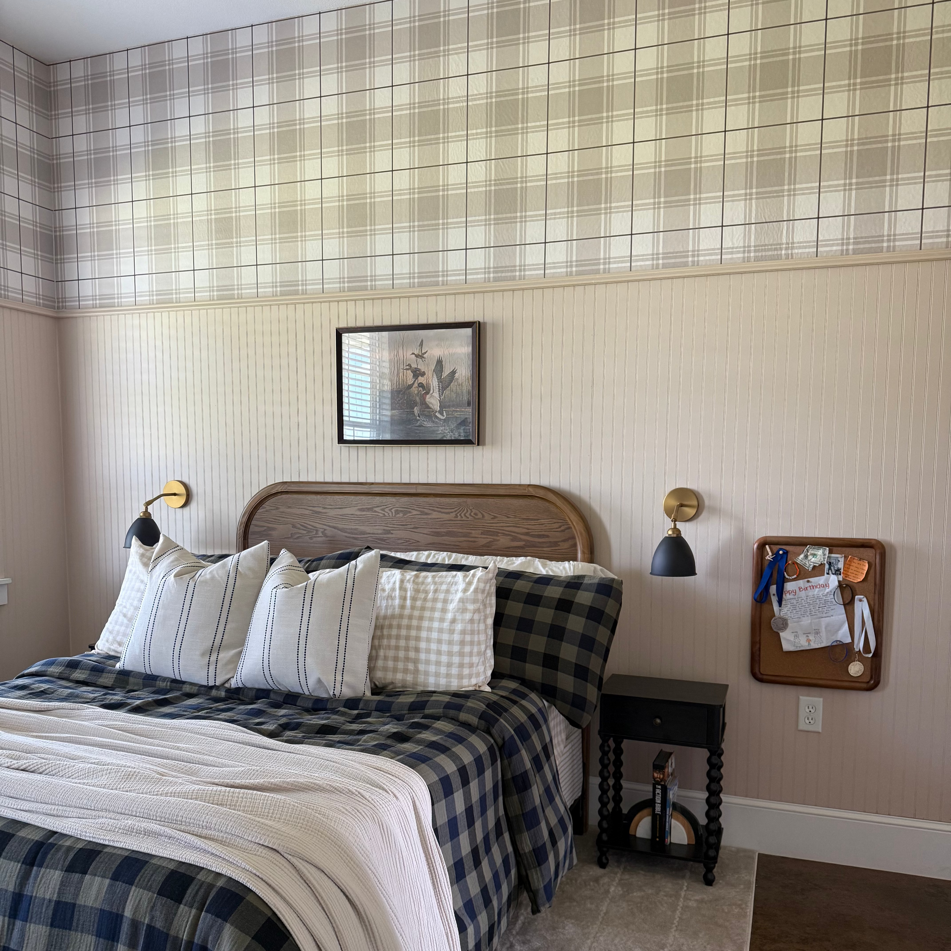 Baker wallpaper pattern by Hailey Kiefer Designs applied to a wall