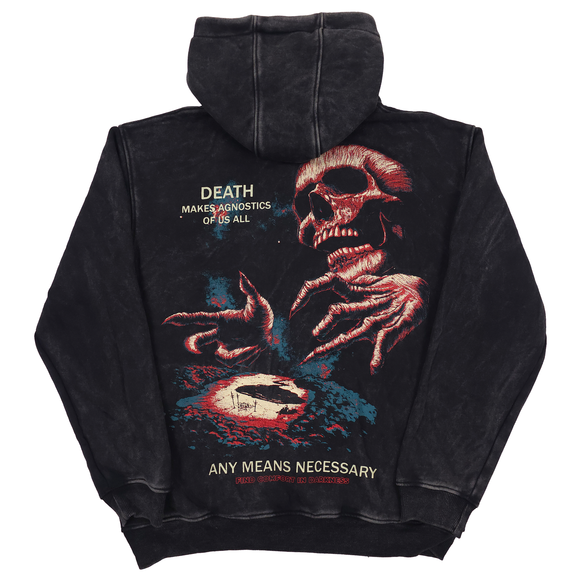Agnostic Zip Up Hoodie Black