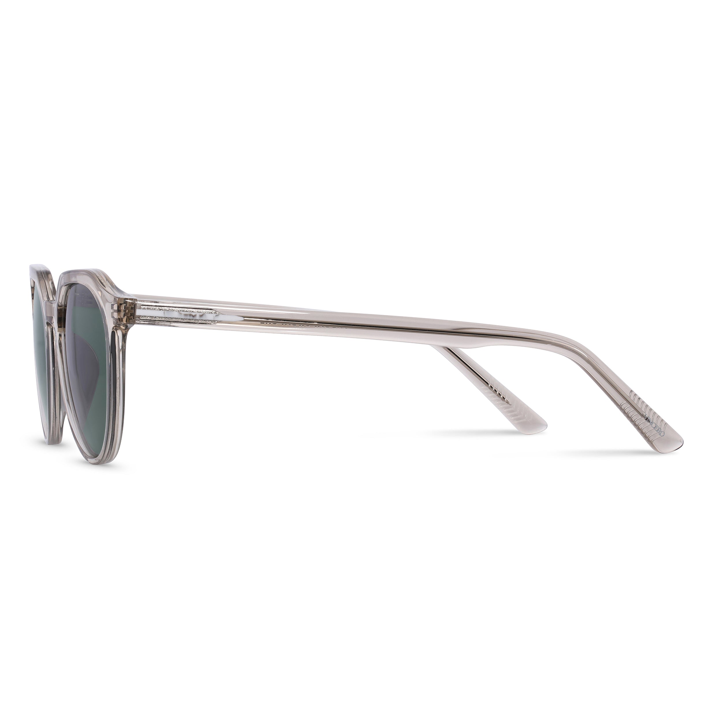 The Aiden Champagne Round Frame Polarized Sunglasses