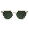 Vincero Collective The Aiden round sunglasses in Champagne color with polarized lenses
