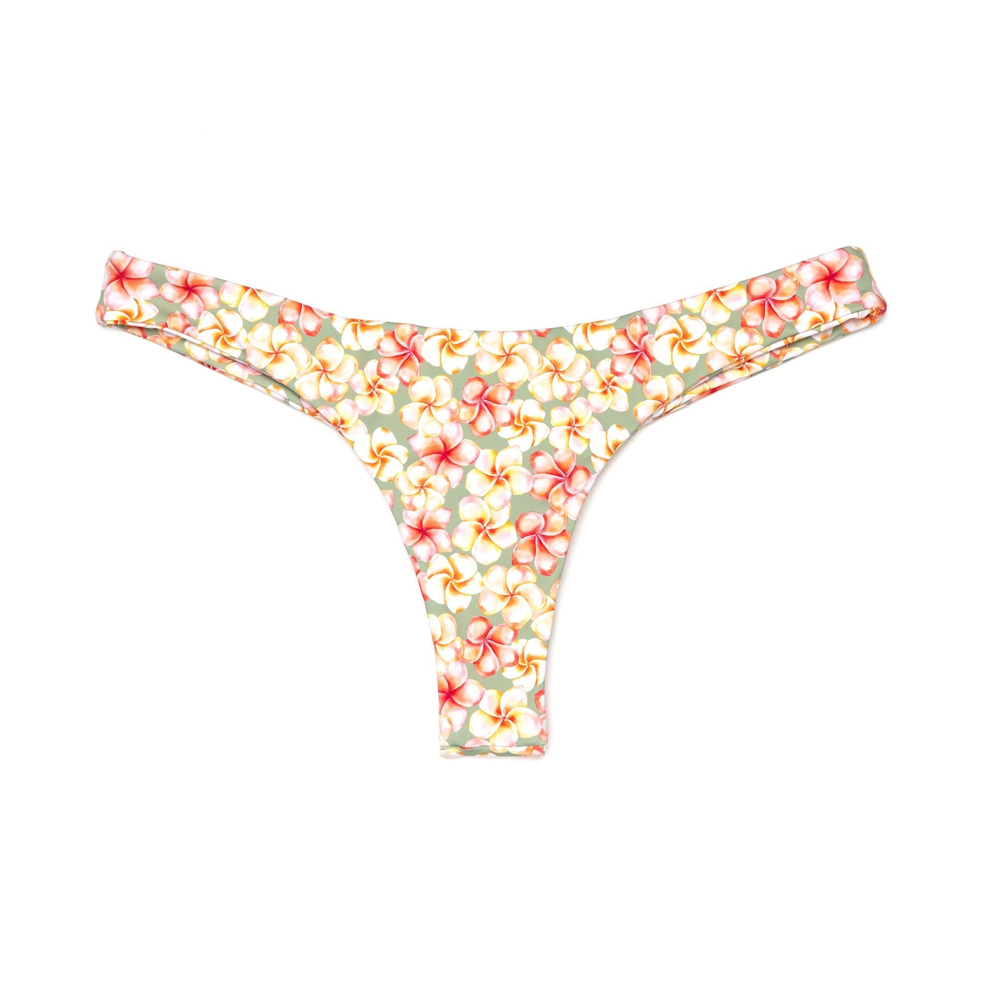 Alani Kai Bottom featuring a minimal coverage floral print design.