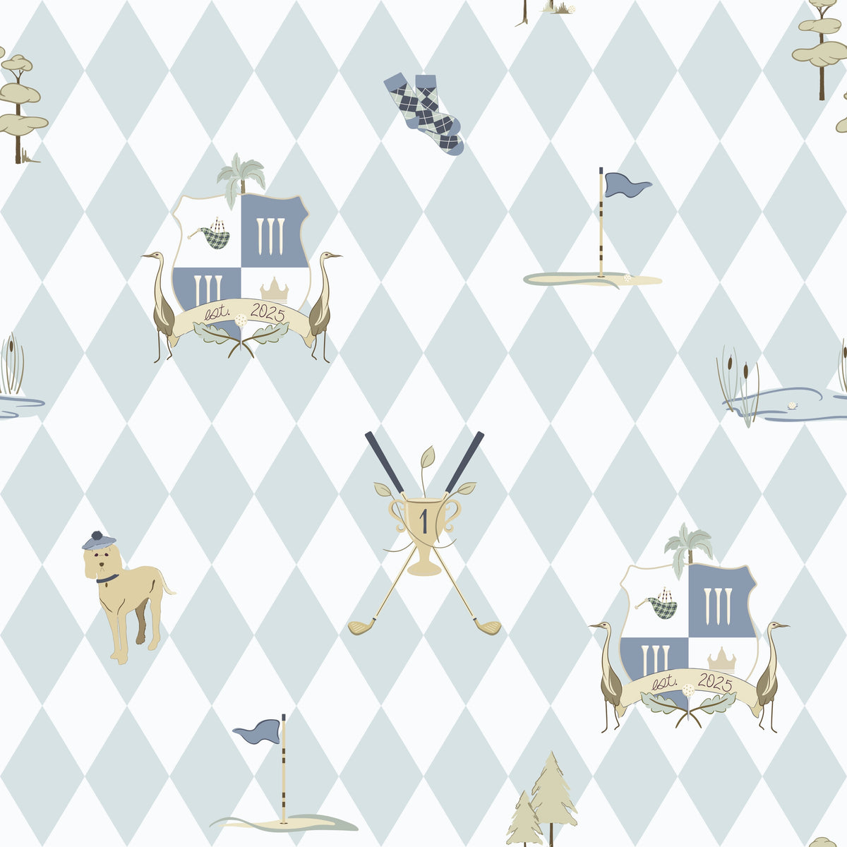 Alfred Wallpaper by Linen and Paper Design