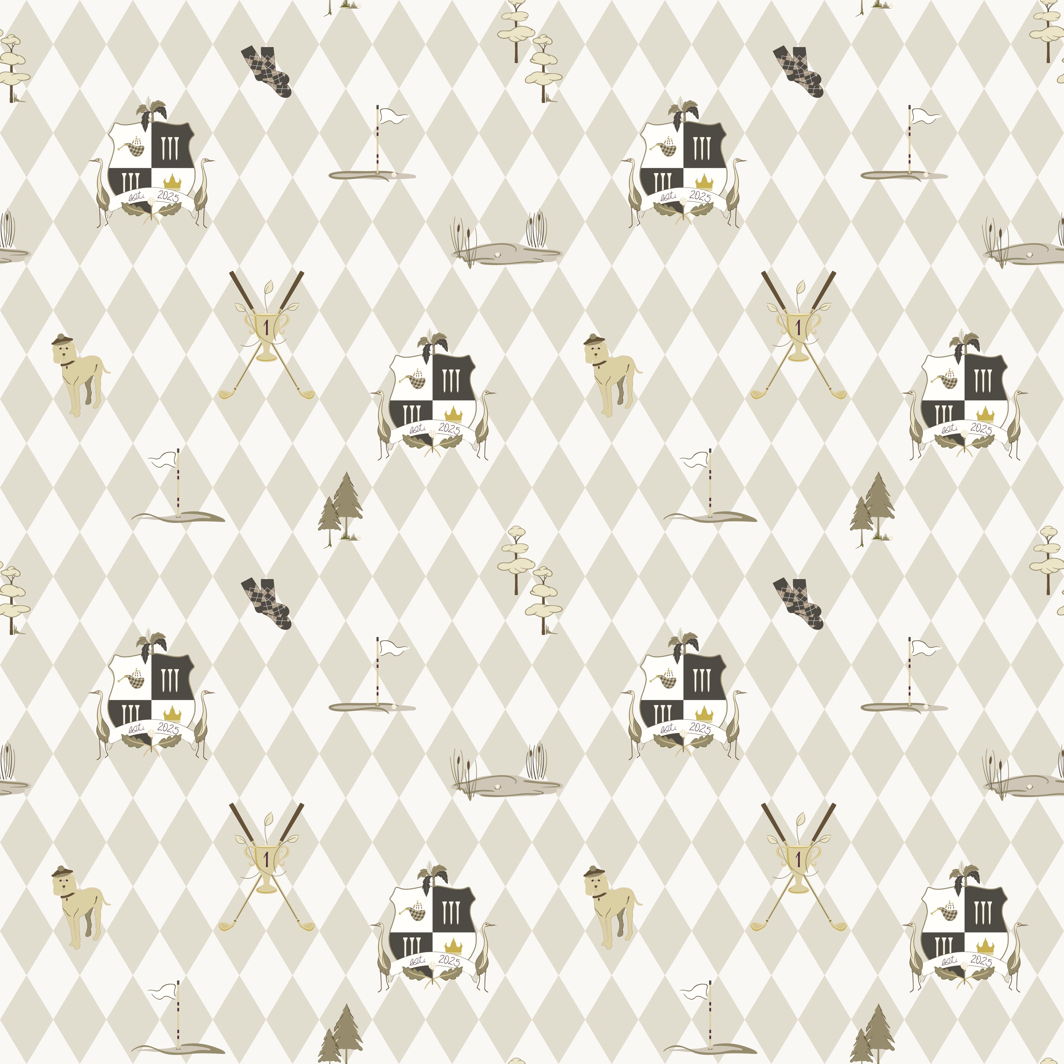 Alfred Wallpaper by Linen and Paper Design