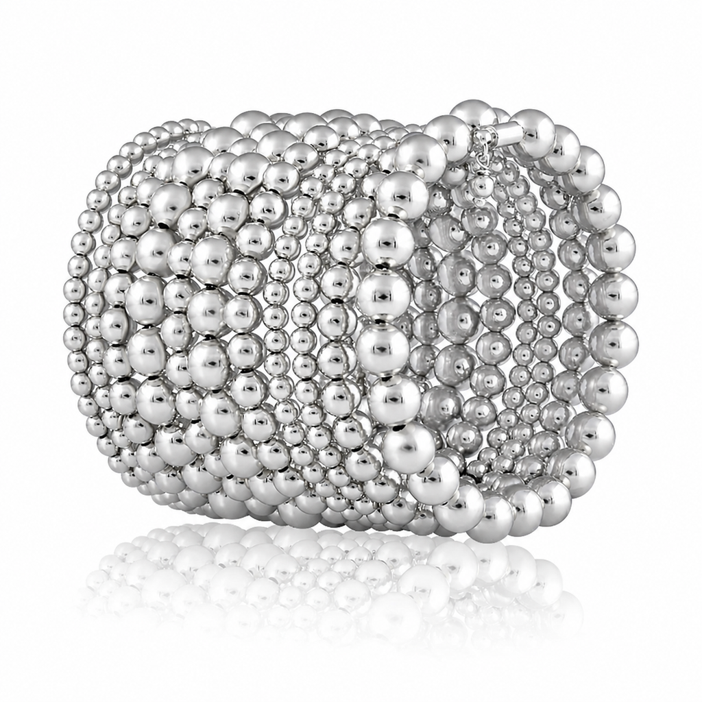 Allison Beaded Wrap Bracelet- 10 Rows