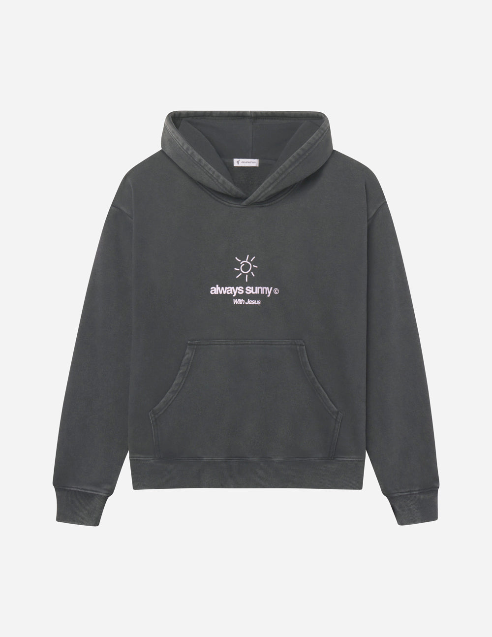 Always Sunny With Jesus Unisex Hoodie - Black Religious Graphic